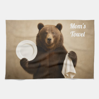 Beren keukenhanddoek van mama