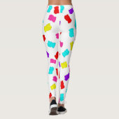 beren kleurrijk regenboogsnoep leggings (Achterkant)