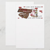 Beren knuffels briefpapier (Voorkant / Achterkant)