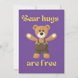 Beren knuffels zijn gratis bedankkaart