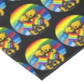 Beren Love Couple LGBT Rainbow Flag Tafelkleed (Gekanteld)