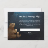 Beren Mam's Belly Size Baby shower Game Kaart (Voorkant)