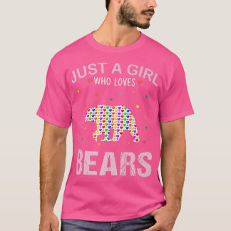 Beren meisjes Vrouwen gewoon een meisje dat van Be T-shirt