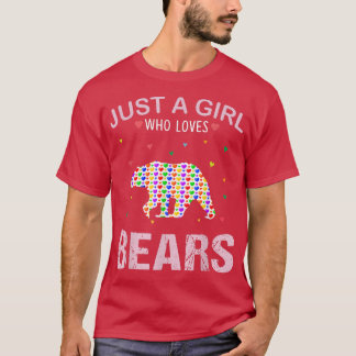 Beren meisjes Vrouwen gewoon een meisje dat van Be T-shirt