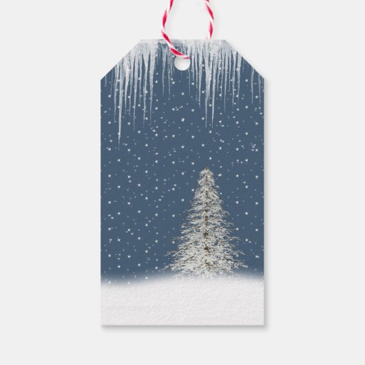 Beren met kerstcadeautjes voor Labels met sterren Cadeaulabel (Achterkant)