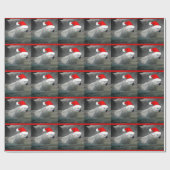 Beren met kerstpolen cadeaupapier (Vlak)