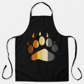 Beren pootstreep schort (Voorkant)