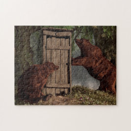 Beren rond het buitenhuis legpuzzel