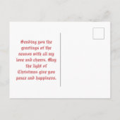  Beren Snowball Merry Kerstmis Feestdagenkaart (Achterkant)