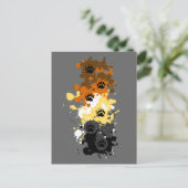 beren sporen briefkaart (Staand voorkant)