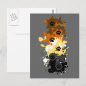beren sporen briefkaart (Voorkant / Achterkant)