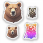 Beren stickerblad sticker (Voorkant)