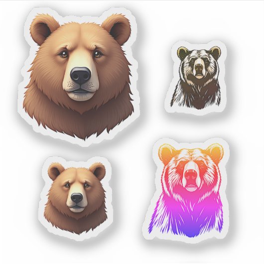 Beren stickerblad sticker (Voorkant)