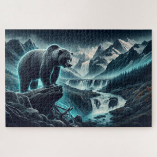 Beren top, Grizzly Beer, bergketen Legpuzzel