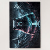 Beren top, Grizzly Beer, bergketen Legpuzzel (Verticaal)