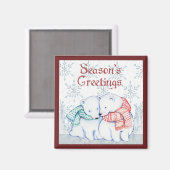 Beren van de Groeten Polar Magneet (Voorkant / Achterkant)