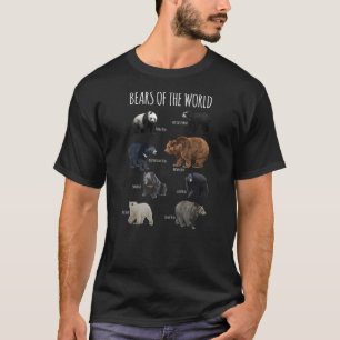 Beren van de Panda Polar Grizzly Black Cute T-shirt