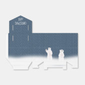 Beren van kerstpootkoek in sterren bedankdoosjes (Uitgevouwen)