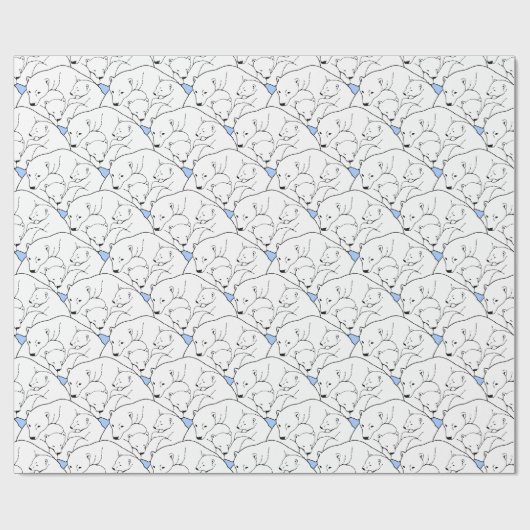 Beren van polair Beer Cadeaupapier (Vlak)