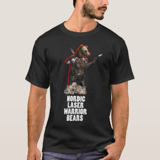 Beren voor noordse laserstralen t-shirt