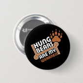 Beren zijn m'n zwakte. ronde button 5,7 cm (Voorkant /achterkant)