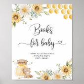 Beren zonnebloempitten voor baby poster (Voorkant)