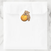 berenpompoen ronde sticker (Tas)