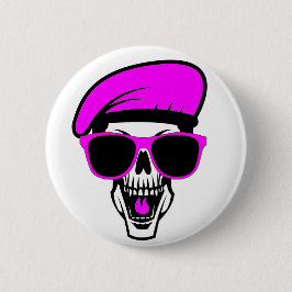 Beret Skull Ronde Button 5,7 Cm