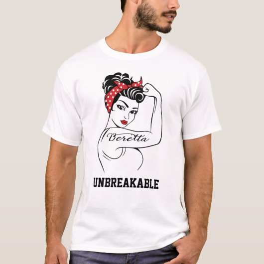 Beretta onbreekbare achternaam t-shirt (Voorkant)