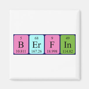 Berfin periodieke table name magnet magneet