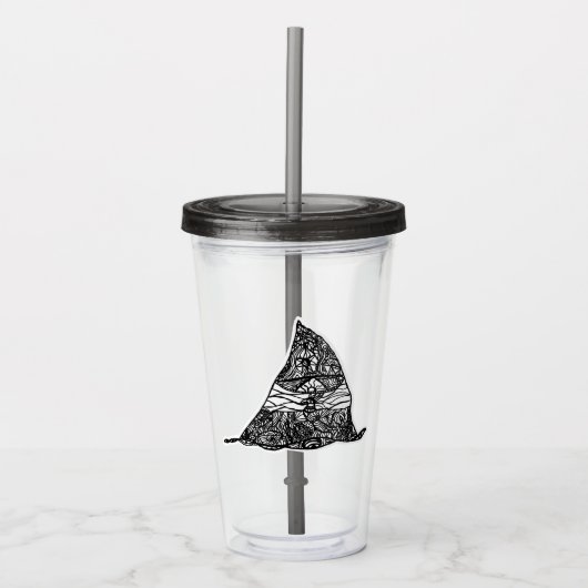 “Berg” - Acryl Drinkbeker (Voorkant)
