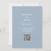 Berg Bloemstuk Metselwerk Pot QR Code Bruiloft Kaart (Achterkant)