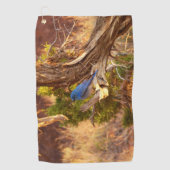 Berg Bluebird in Arches National Park Golfhanddoek (Voorkant)