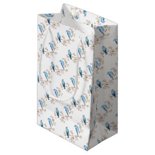 Berg Bluebird op Sakura Branch Klein Cadeauzakje