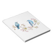 Berg Bluebird op Sakura Branch Notitieblok (Schuin)