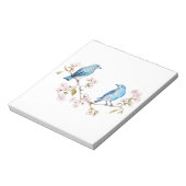 Berg Bluebird op Sakura Branch Notitieblok (Gedraaid)