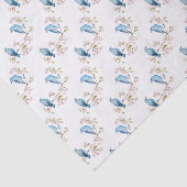 Berg Bluebird op Sakura Branch Tissuepapier (Detail)