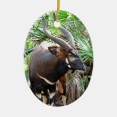 Berg Bongo Antelope Keramisch Ornament (Voorkant)