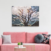 BERG BOOM CANVAS AFDRUK (Insitu (Woonkamer))