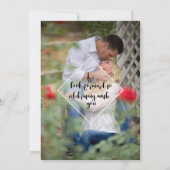 Berg Bos Huwelijk Save The Date Kaart (Achterkant)