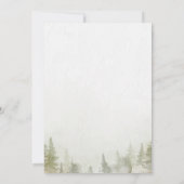 Berg, bos, meer, chique lichten Bewaar de datum Save The Date (Achterkant)