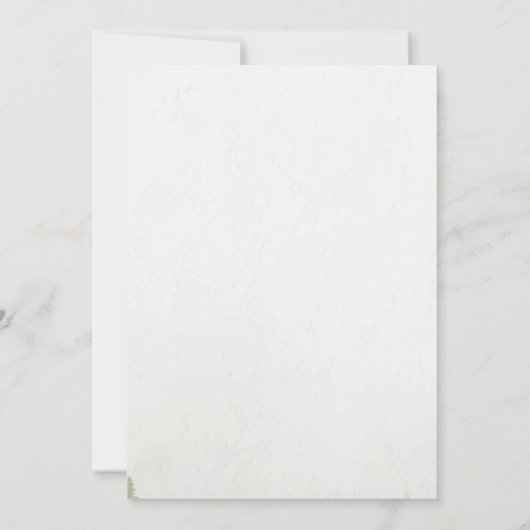 Berg, bos, meer, String Lights Chic bruiloft Kaart (Achterkant)