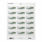 Berg, Bos, Meer, String Lights Etiket (Full Sheet)