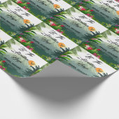 Berg, bos & zonsondergang cadeaupapier (Hoek)