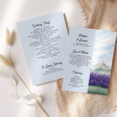 Berg bruiloft Waterverf Lavendel Landscape Programma