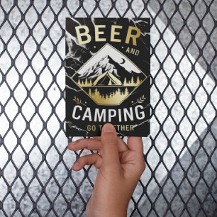 Berg Camping & Bier Briefkaart