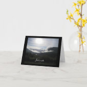 Berg Dawn Just een Nota Kaart (Gele Bloem)