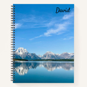 Berg Draagbare Spiral Notebook Grand Tetons Notitieboek