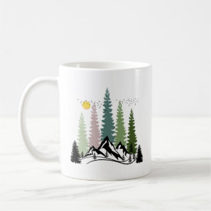 BERG EN BOMEN RUSTIGE NATUUR KOFFIEMOK
