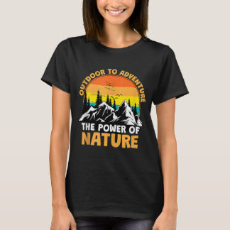Berg- en boslandschap Silhouette 2 T-shirt